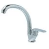 OK Keukenkraan Met Hoog Gebogen Uitloop En Hendel Chroom -Gamma Badkamer Winkel 123