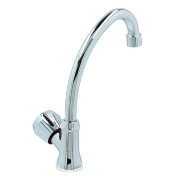 Handson Fonteinkraan Thomas C-uitloop met Draaiknop Chroom Handson Fonteinkraan Thomas C-uitloop Met Draaiknop Chroom -Gamma Badkamer Winkel 123 1013