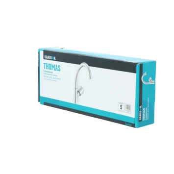 Handson Fonteinkraan Thomas C-uitloop met Draaiknop Chroom Handson Fonteinkraan Thomas C-uitloop Met Draaiknop Chroom -Gamma Badkamer Winkel 123 1019