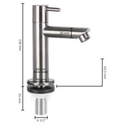 Differnz Fonteinkraan Recht RVS 5 Differnz Fonteinkraan Recht RVS -Gamma Badkamer Winkel 123 1024