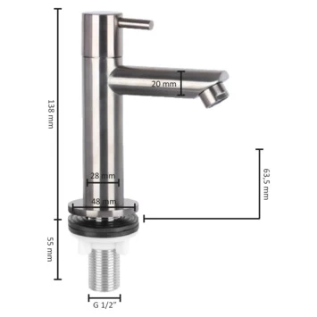 Differnz fonteinkraan recht RVS Differnz Fonteinkraan Recht RVS -Gamma Badkamer Winkel 123 1024