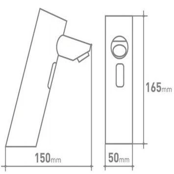 Van Marcke Fonteinkraan Go O'matic met Infraroodsensor Chroom Van Marcke Fonteinkraan Go O'matic Met Infraroodsensor Chroom -Gamma Badkamer Winkel 123 1029