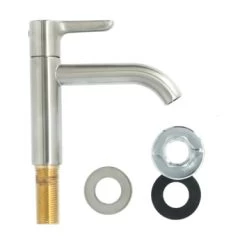 Atlantic Fonteinkraan Riley Met Hendel RVS 10 Atlantic Fonteinkraan Riley Met Hendel RVS -Gamma Badkamer Winkel 123 1106