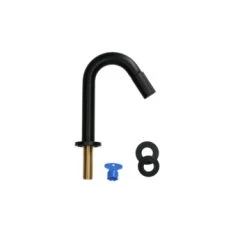 Atlantic Fonteinkraan Scott Met Draaiknop Zwart -Gamma Badkamer Winkel 123 1117