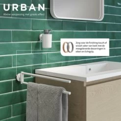 Tiger Handdoekhouder Urban 2-Armig Wit 8 Tiger Handdoekhouder Urban 2-Armig Wit -Gamma Badkamer Winkel 123 1144