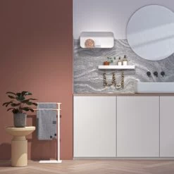 Sealskin Handdoekrek Brix Metaal Wit 5 Sealskin Handdoekrek Brix Metaal Wit -Gamma Badkamer Winkel 123 1163