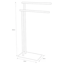 Sealskin Handdoekrek Brix Metaal Wit 9 Sealskin Handdoekrek Brix Metaal Wit -Gamma Badkamer Winkel 123 1167