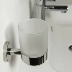 Tiger Bekerhouder Boston Met Beker Chroom -Gamma Badkamer Winkel 123 1233