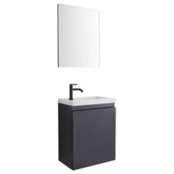 Allibert Fonteinmeubel Portopack 40cm Zwart -Gamma Badkamer Winkel 123 1240