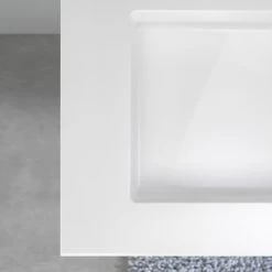 Tiger Reverse Meubelset 2x60 Cm Met 4 Lades Naturel Eik / Mat Wit Inclusief 2 Quadro Wastafels Hoogglans Wit -Gamma Badkamer Winkel 123 1248