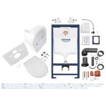 Grohe Wc-pack Bau Arena 4 in 1 Grohe Wc-pack Bau Arena 4 In 1 -Gamma Badkamer Winkel 123 1323