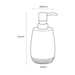 Sealskin Zeepdispenser Braid Lichtgrijs -Gamma Badkamer Winkel 123 1330