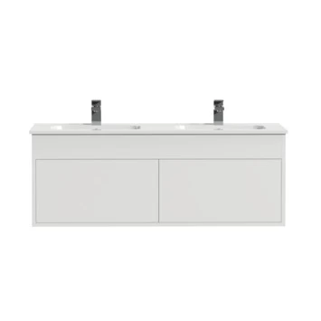 Tiger Helsinki badkamermeubel 120 cm hoogglans wit met wastafel keramiek hoogglans wit Tiger Helsinki Badkamermeubel 120 Cm Hoogglans Wit Met Wastafel Keramiek Hoogglans Wit -Gamma Badkamer Winkel 123 1339