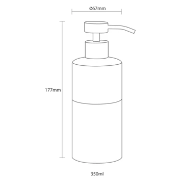 Sealskin Zeepdispenser Doppio Aqua Sealskin Zeepdispenser Doppio Aqua -Gamma Badkamer Winkel 123 1371