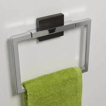 Tiger Zenna handdoekring chroom/wenge Tiger Zenna Handdoekring Chroom/wenge -Gamma Badkamer Winkel 123 1391