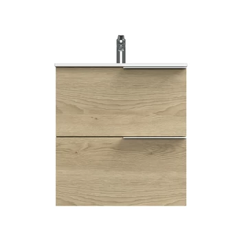 Tiger badmeubelset Pocket 60 cm met 2 lades Naturel Eik Tiger Badmeubelset Pocket 60 Cm Met 2 Lades Naturel Eik -Gamma Badkamer Winkel 123 1419