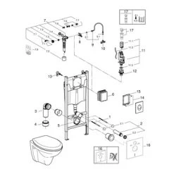 Grohe Inbouwreservoir Lecico Geo Met Randloos Wandcloset 4 Grohe Inbouwreservoir Lecico Geo Met Randloos Wandcloset -Gamma Badkamer Winkel 123 1490