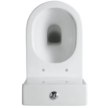 Lafiness staand toilet zonder spoelrand wit Lafiness Staand Toilet Zonder Spoelrand Wit -Gamma Badkamer Winkel 123 1501