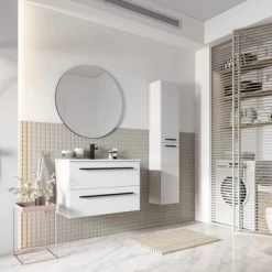 Atlantic kolomkast Stella Mat Wit 4 Atlantic kolomkast Stella Mat Wit -Gamma Badkamer Winkel 123 1541