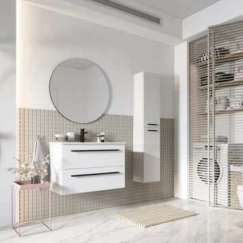 Atlantic kolomkast Stella Mat Wit Atlantic kolomkast Stella Mat Wit -Gamma Badkamer Winkel 123 1541