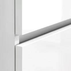 Tiger Karlo Badkamermeubel 60 Cm Hoogglans Wit Met Wastafel Zwart -Gamma Badkamer Winkel 123 1580