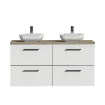 Tiger badkamermeubel Studio 120cm hoogglans wit/witte waskom met ronde greep Tiger Badkamermeubel Studio 120cm Hoogglans Wit/witte Waskom Met Ronde Greep -Gamma Badkamer Winkel 123 1589