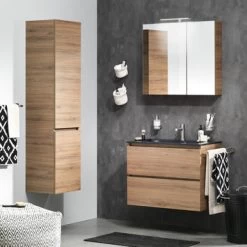 TIGER S-line Spiegelkast 80 Chalet Eik -Gamma Badkamer Winkel 123 1603