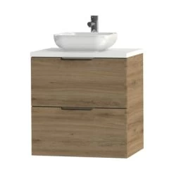 Tiger Badkamermeubel Studio 60 Cm Chalet Eik Met Keramische Waskom Hoogglans Wit En Profielgrepen 4 Tiger Badkamermeubel Studio 60 Cm Chalet Eik Met Keramische Waskom Hoogglans Wit En Profielgrepen -Gamma Badkamer Winkel 123 1614