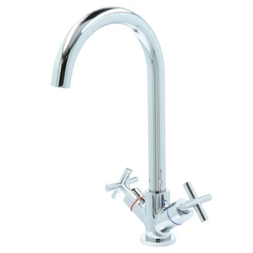 Aqualino Keukenkraan Ceronda 2-knops Chroom Aqualino Keukenkraan Ceronda 2-knops Chroom -Gamma Badkamer Winkel 123 163