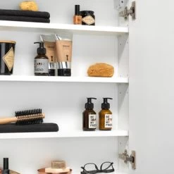 Tiger Spiegelkast S-Line 80cm Sneeuwwit -Gamma Badkamer Winkel 123 1651