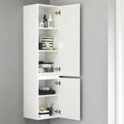 Tiger Karlo Kolomkast Sneeuwwit 160 Cm -Gamma Badkamer Winkel 123 1658