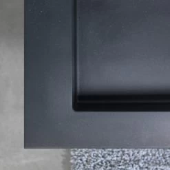 Tiger Karlo Badkamermeubel 120 Cm Mat Zwart Met Zwarte Wastafel -Gamma Badkamer Winkel 123 1672