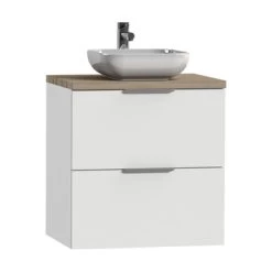 Tiger Badkamermeubel Studio 60cm Hoogglans Wit/witte Waskom Met Profielgrepen 3 Tiger Badkamermeubel Studio 60cm Hoogglans Wit/witte Waskom Met Profielgrepen -Gamma Badkamer Winkel 123 1715