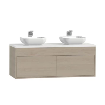 Tiger Helsinki badkamermeubel 120 cm naturel eiken met waskom Tiger Helsinki Badkamermeubel 120 Cm Naturel Eiken Met Waskom -Gamma Badkamer Winkel 123 1723