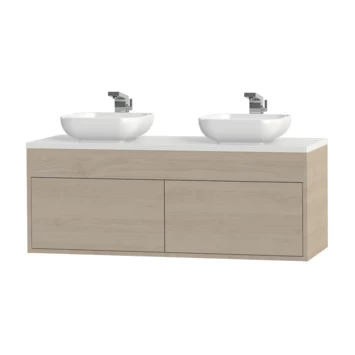 Tiger Helsinki badkamermeubel 120 cm naturel eiken met waskom Tiger Helsinki Badkamermeubel 120 Cm Naturel Eiken Met Waskom -Gamma Badkamer Winkel 123 1725