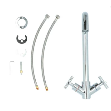 Aqualino Keukenkraan Ceronda 2-knops Chroom Aqualino Keukenkraan Ceronda 2-knops Chroom -Gamma Badkamer Winkel 123 173