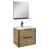 Atlantic Badmeubelset Aria met Spiegel En Wtte Wastafel 60cm Canela Eiken 1 Atlantic Badmeubelset Aria met Spiegel En Wtte Wastafel 60cm Canela Eiken -Gamma Badkamer Winkel 123 1762