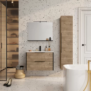 Atlantic kolomkast Aria Canela Eiken Atlantic kolomkast Aria Canela Eiken -Gamma Badkamer Winkel 123 1787