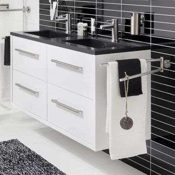 Boston kolomkast wit hoogglans 40cm TIGER Boston Kolomkast Wit Hoogglans 40cm -Gamma Badkamer Winkel 123 1791