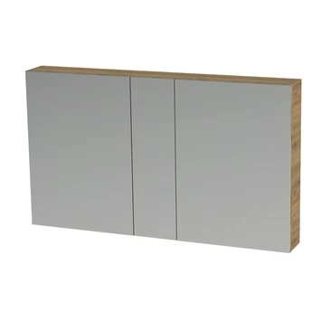 S-line spiegelkast chalet eik 120cm TIGER S-line Spiegelkast Chalet Eik 120cm -Gamma Badkamer Winkel 123 1854