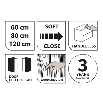 S-line spiegelkast chalet eik 120cm TIGER S-line Spiegelkast Chalet Eik 120cm -Gamma Badkamer Winkel 123 1856