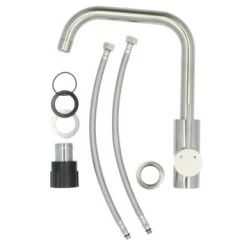 Handson Keukenkraan Olivier Met Hendel RVS 12 Handson Keukenkraan Olivier Met Hendel RVS -Gamma Badkamer Winkel 123 186