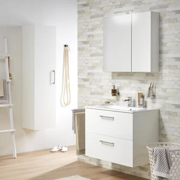 Tiger spiegelkast S-Line 60cm sneeuwwit Tiger Spiegelkast S-Line 60cm Sneeuwwit -Gamma Badkamer Winkel 123 1876