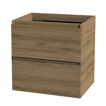 Tiger Karlo badkamermeubel 60 cm chalet eiken met wastafel hoogglans wit Tiger Karlo Badkamermeubel 60 Cm Chalet Eiken Met Wastafel Hoogglans Wit -Gamma Badkamer Winkel 123 1918