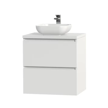 Tiger Karlo Badkamermeubelset 60 cm Hoogglans wit met wit houten wasblad en glanzend witte keramische waskom Tiger Karlo Badkamermeubelset 60 Cm Hoogglans Wit Met Wit Houten Wasblad En Glanzend Witte Keramische Waskom -Gamma Badkamer Winkel 123 1926