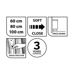 Tiger Badmeubelset Pocket 60 Cm Met 2 Lades Naturel Eik Incl. Looppoten 6 Tiger Badmeubelset Pocket 60 Cm Met 2 Lades Naturel Eik Incl. Looppoten -Gamma Badkamer Winkel 123 1944