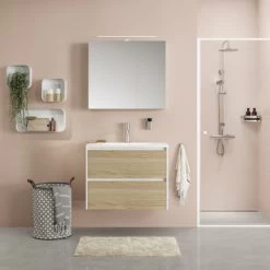 Tiger Reverse Meubelset 80 Cm Met 2 Lades Naturel Eik / Mat Wit Inclusief Oval Wastafel Mat Wit 10 Tiger Reverse Meubelset 80 Cm Met 2 Lades Naturel Eik / Mat Wit Inclusief Oval Wastafel Mat Wit -Gamma Badkamer Winkel 123 1977