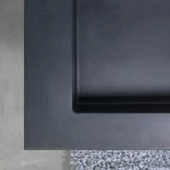 Tiger Badmeubel Karlo Chalet Eik Met Zwarte Wasbak 80 Cm -Gamma Badkamer Winkel 123 2053