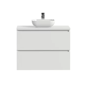 Tiger Karlo Badkamermeubelset 80 cm Hoogglans wit met wit houten wasblad en glanzend witte keramische waskom Tiger Karlo Badkamermeubelset 80 Cm Hoogglans Wit Met Wit Houten Wasblad En Glanzend Witte Keramische Waskom -Gamma Badkamer Winkel 123 2062