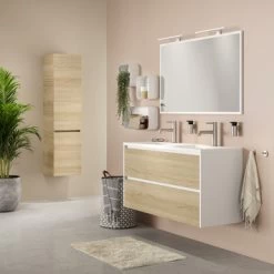 Tiger Reverse Meubelset 120 Cm Met 2 Lades Naturel Eik / Mat Wit Inclusief Quadro Wastafel Dubbel Hoogglans Wit 9 Tiger Reverse Meubelset 120 Cm Met 2 Lades Naturel Eik / Mat Wit Inclusief Quadro Wastafel Dubbel Hoogglans Wit -Gamma Badkamer Winkel 123 2215